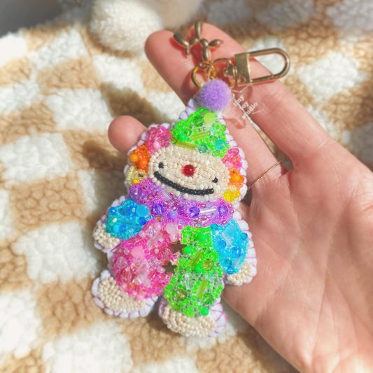 embroidered Clown charm