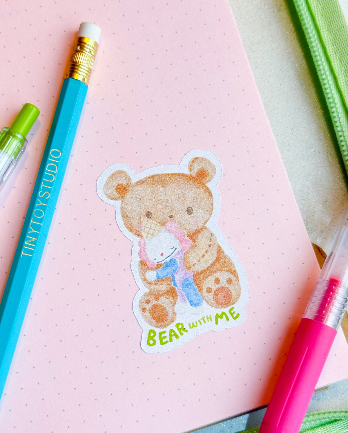 bear with me | sticker 4-pack