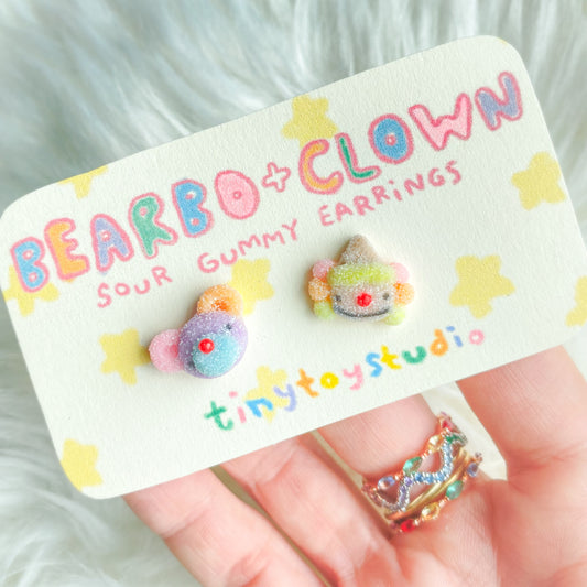 Bearbo + Clown Sour Gummy Earrings