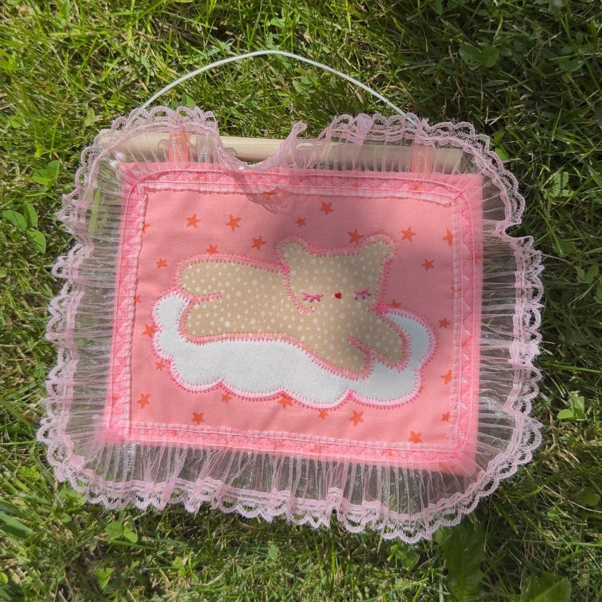 laying in a cloud (with frill)