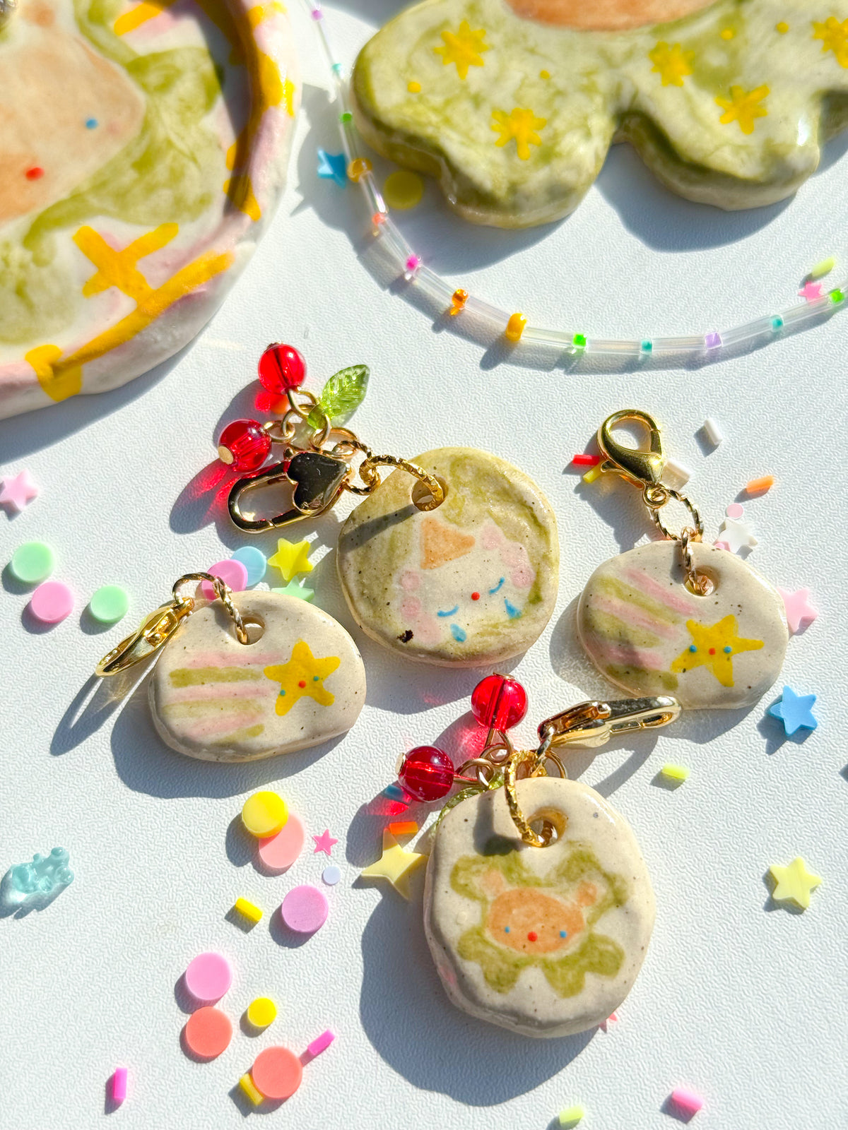 lucky charms | ceramic pendants