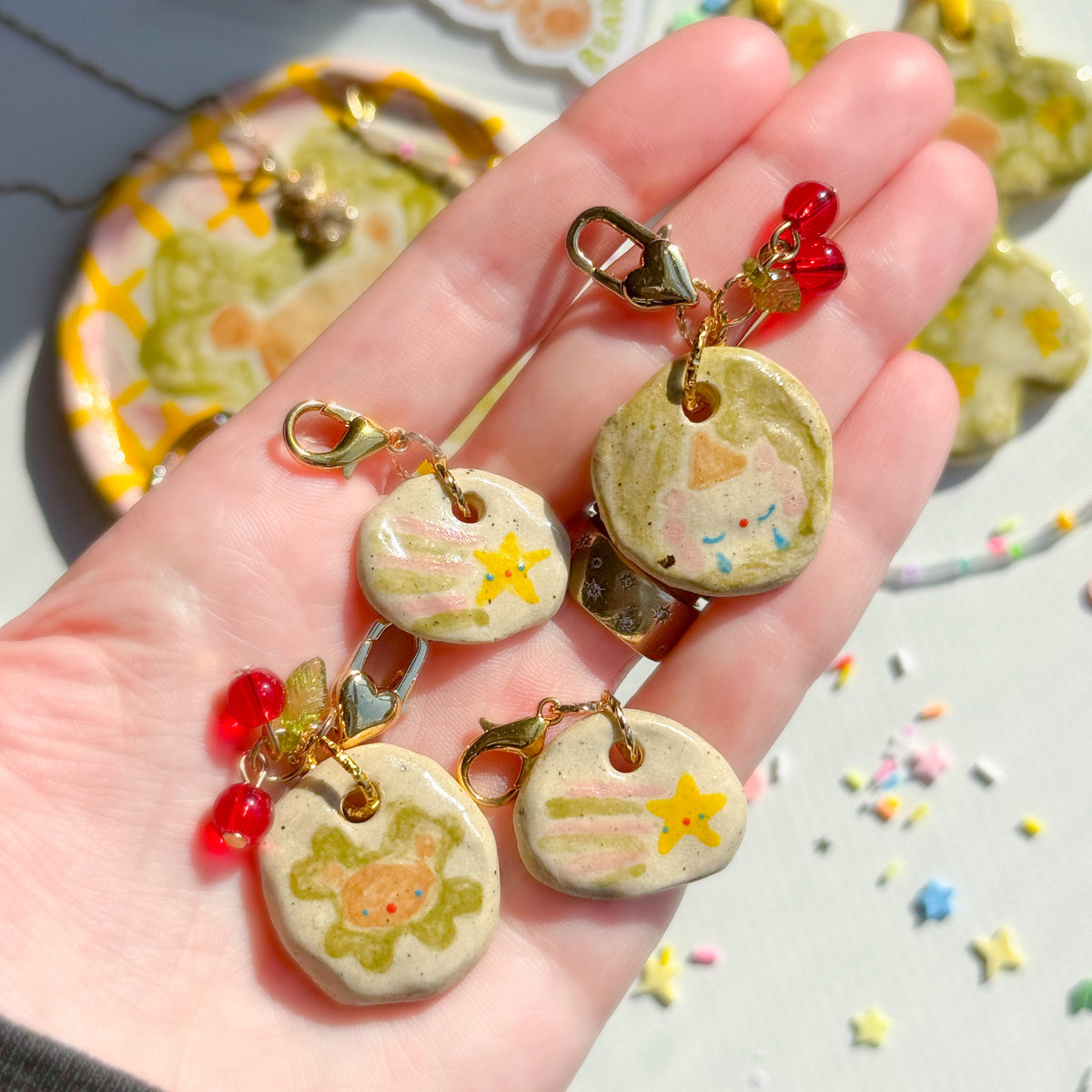 lucky charms | ceramic pendants
