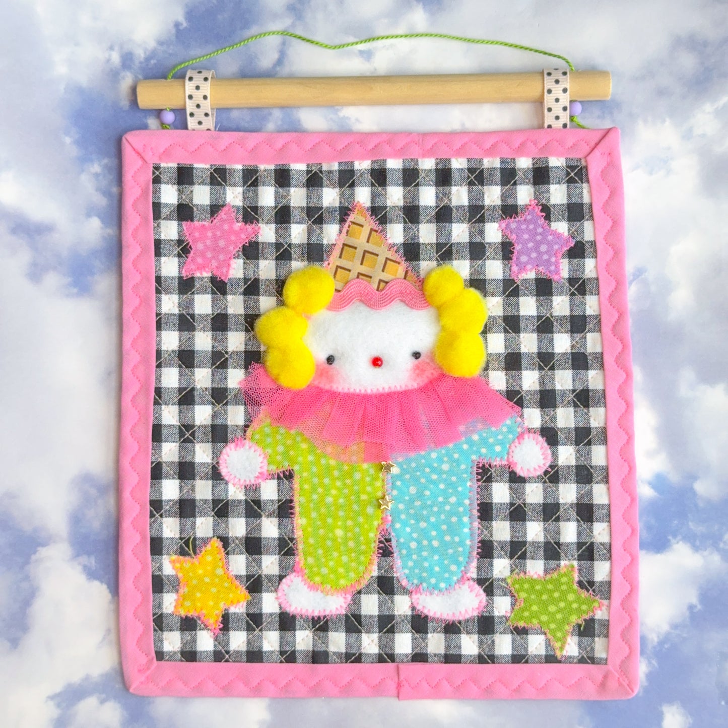 birthday clown wall panel