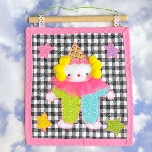 birthday clown wall panel