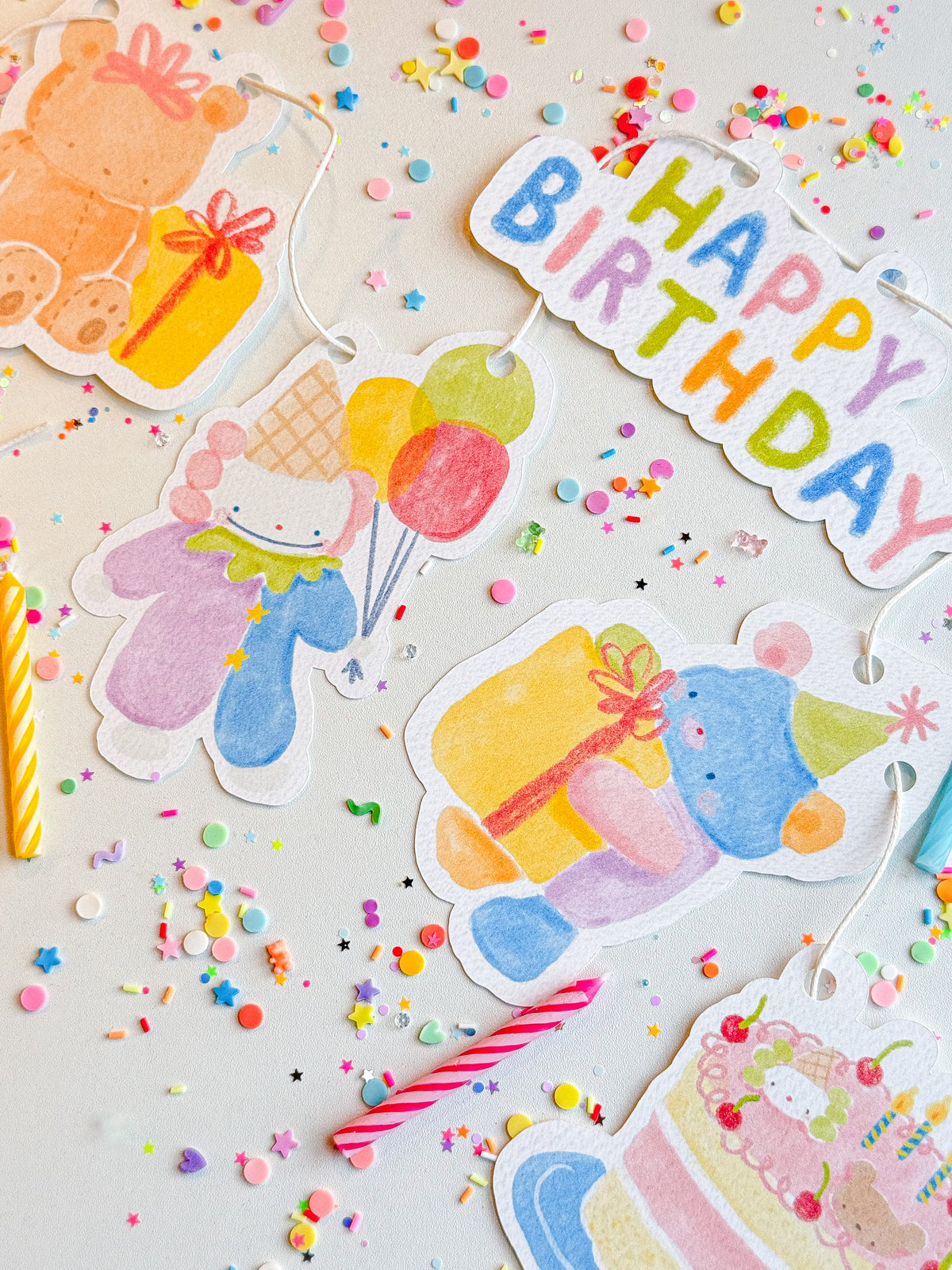 happy birthday | paper banner
