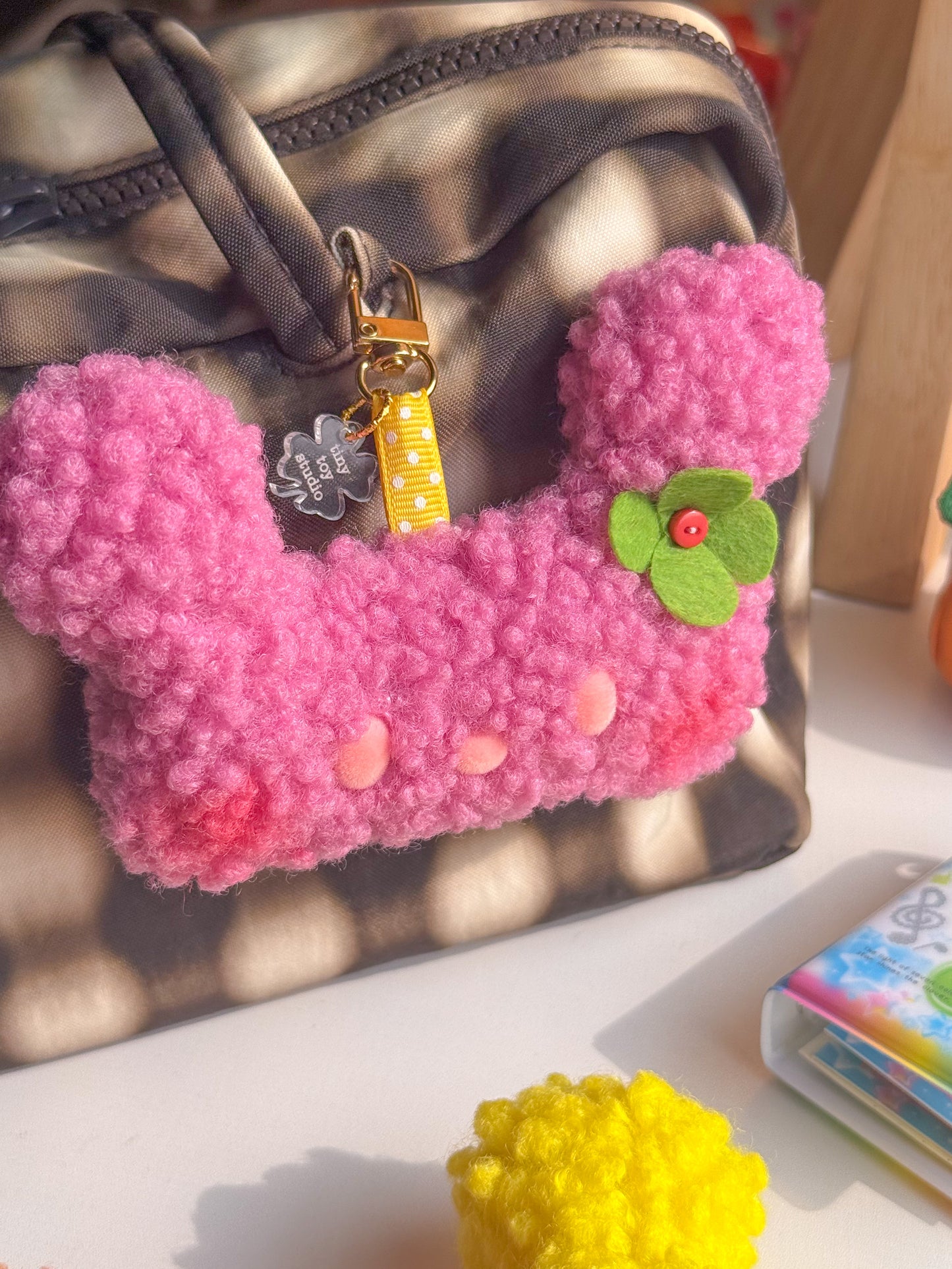 clover bear bag charms