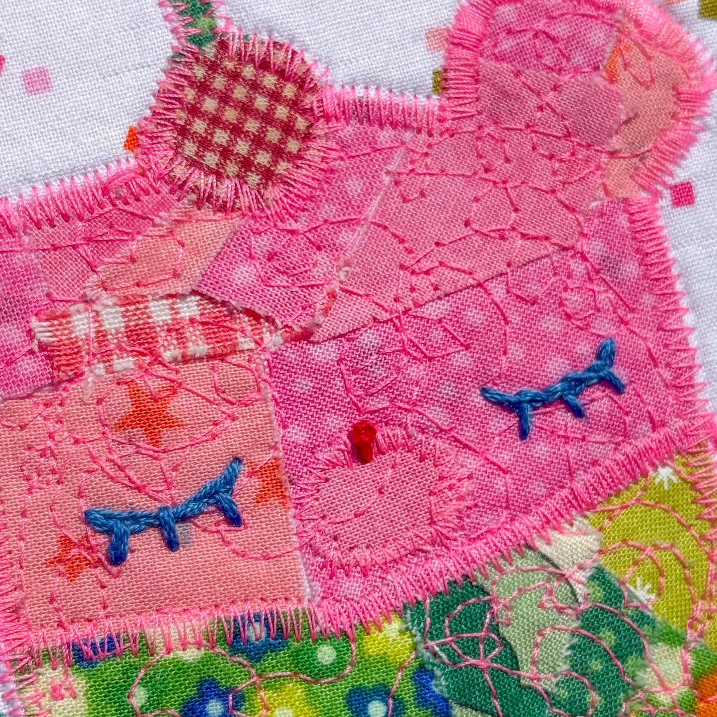 strawBEARy melon soda wall quilt
