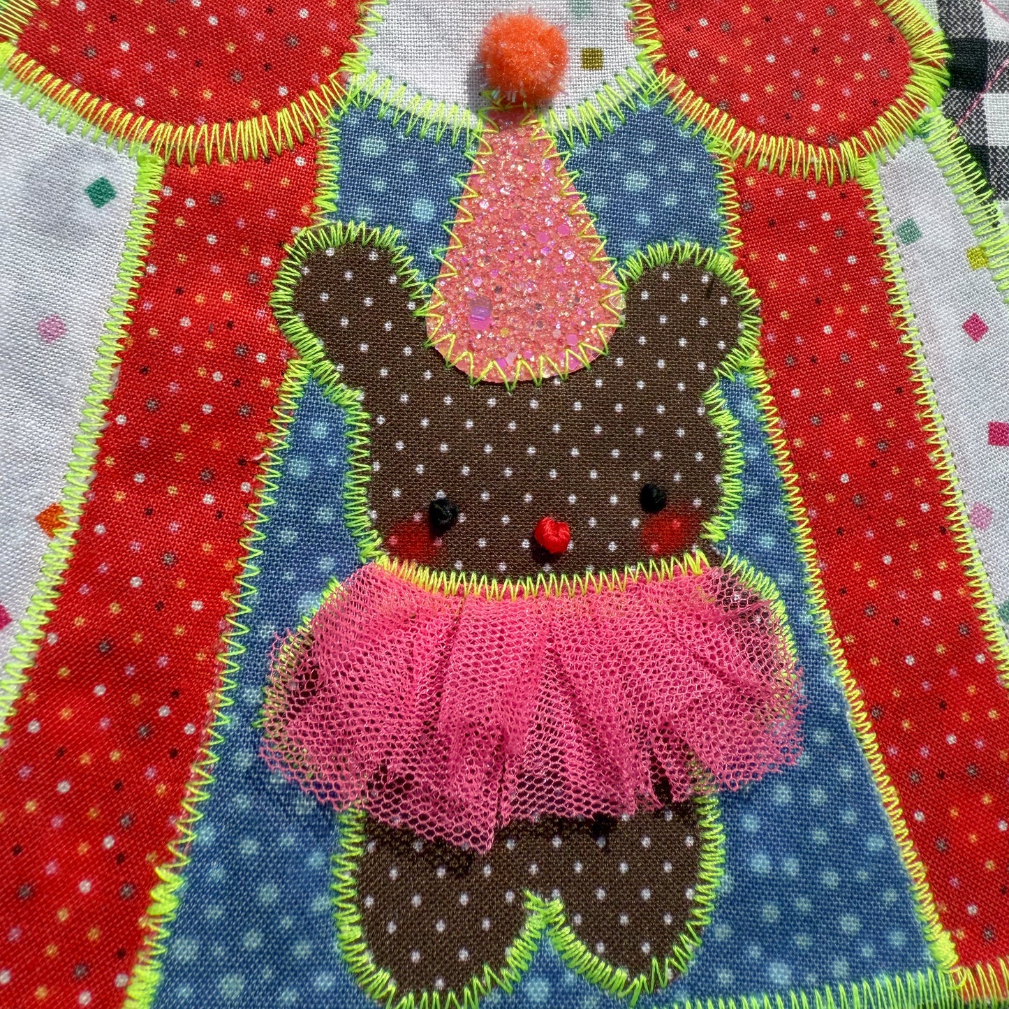 bear at the circus wall panel