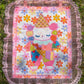 patchwork clown wall quilt