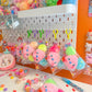 pom pom bear head charms with candy strap