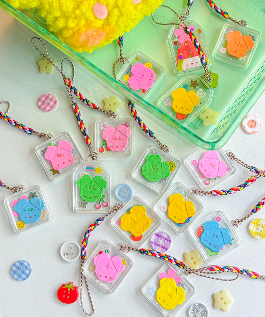 tiny origami charms