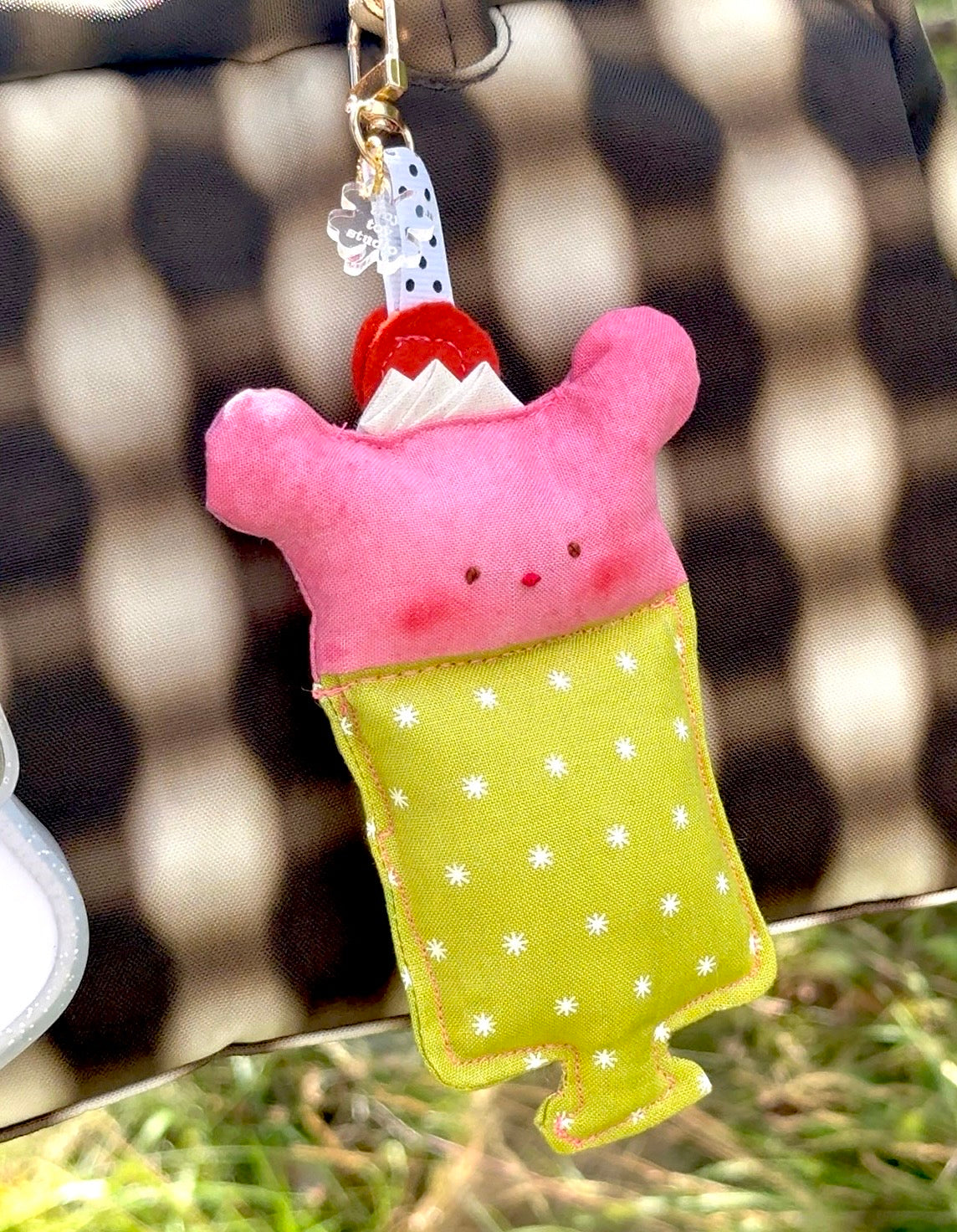 silly melon soda bear charm