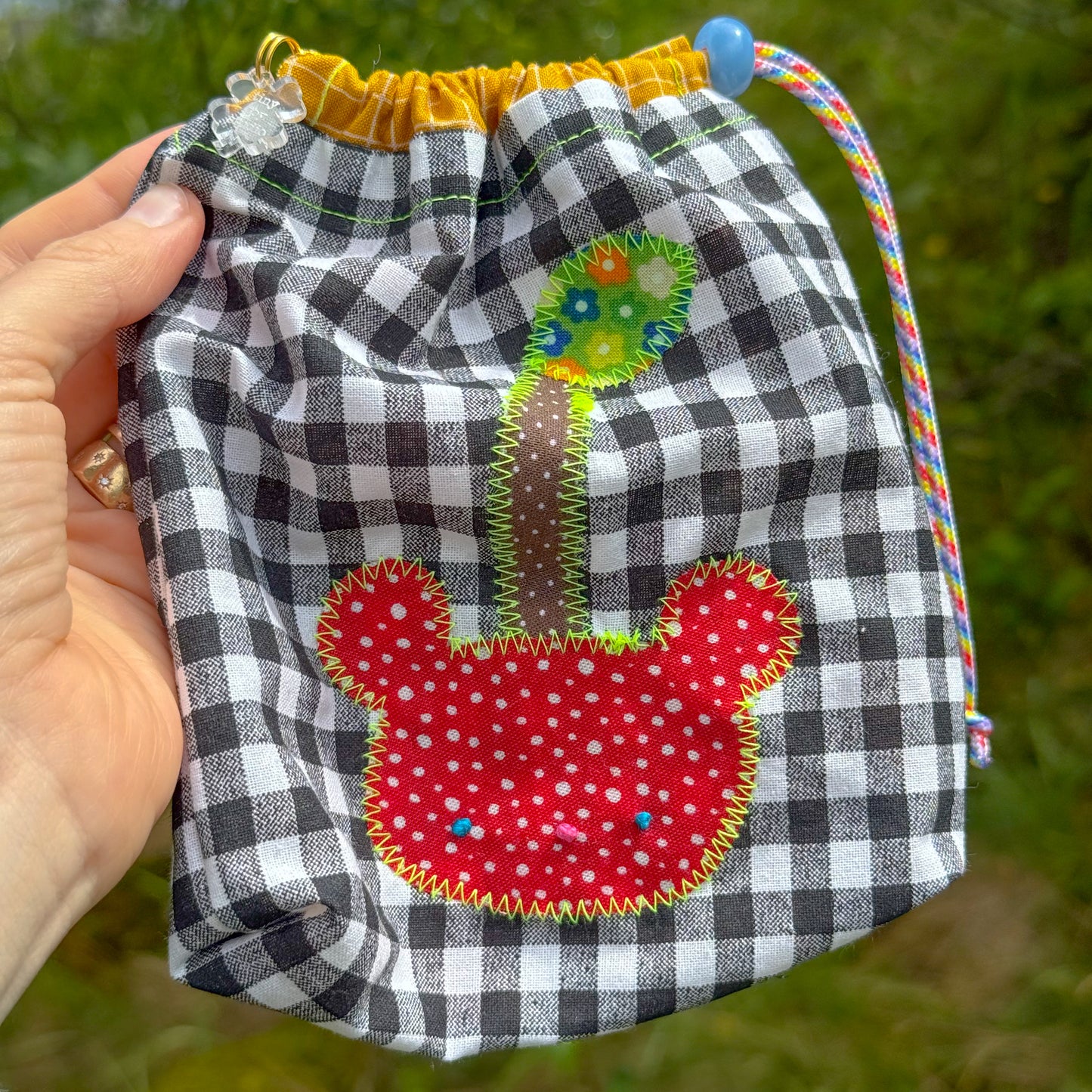 cherry bear pouch
