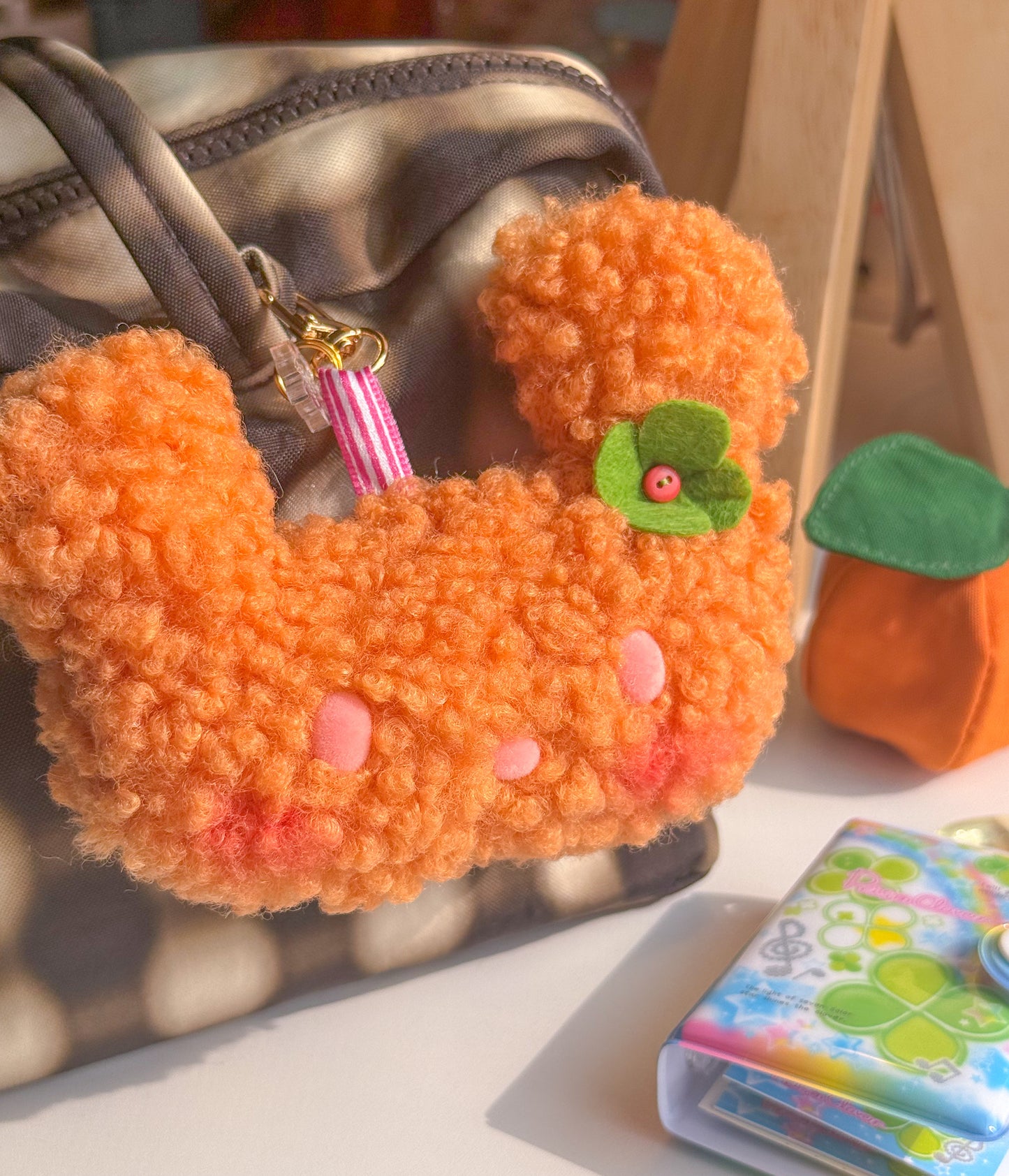 clover bear bag charms