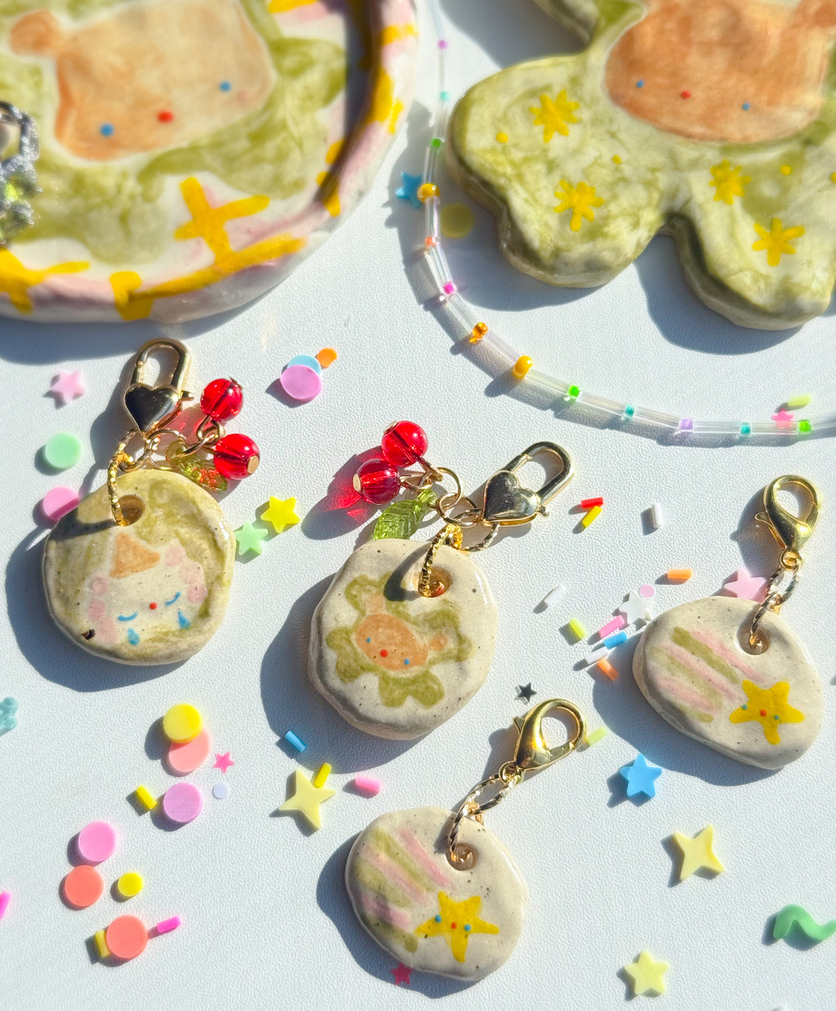 lucky charms | ceramic pendants