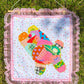 sleeping patchwork bear wall quilt