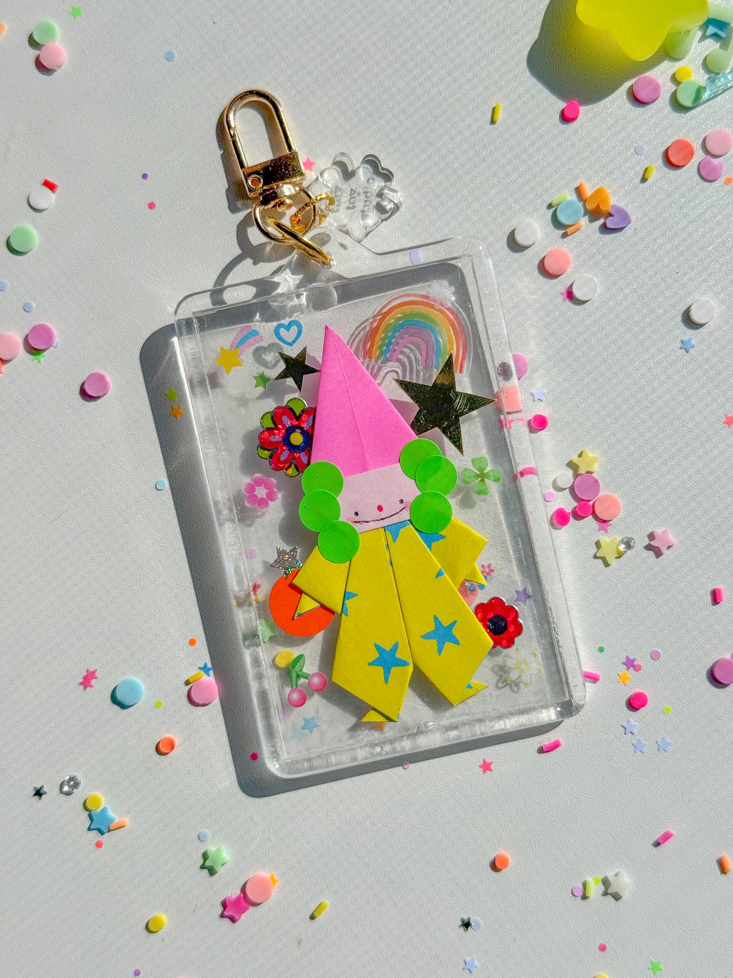 clown origami charm *VERY FLAWED