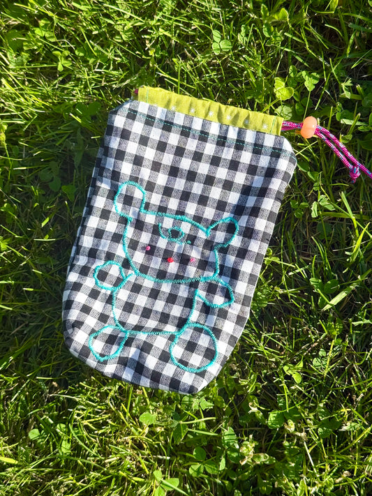 blue bear pencil pouch
