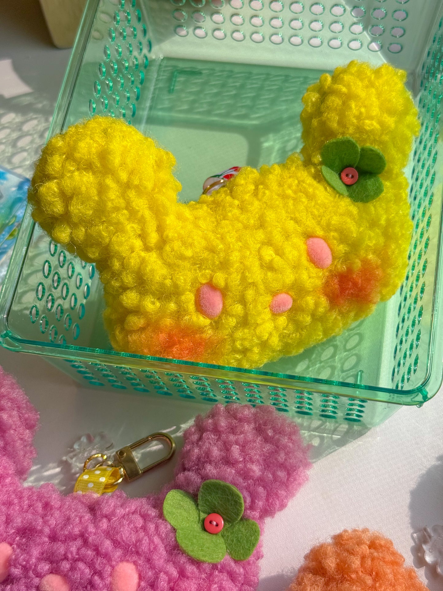 clover bear bag charms