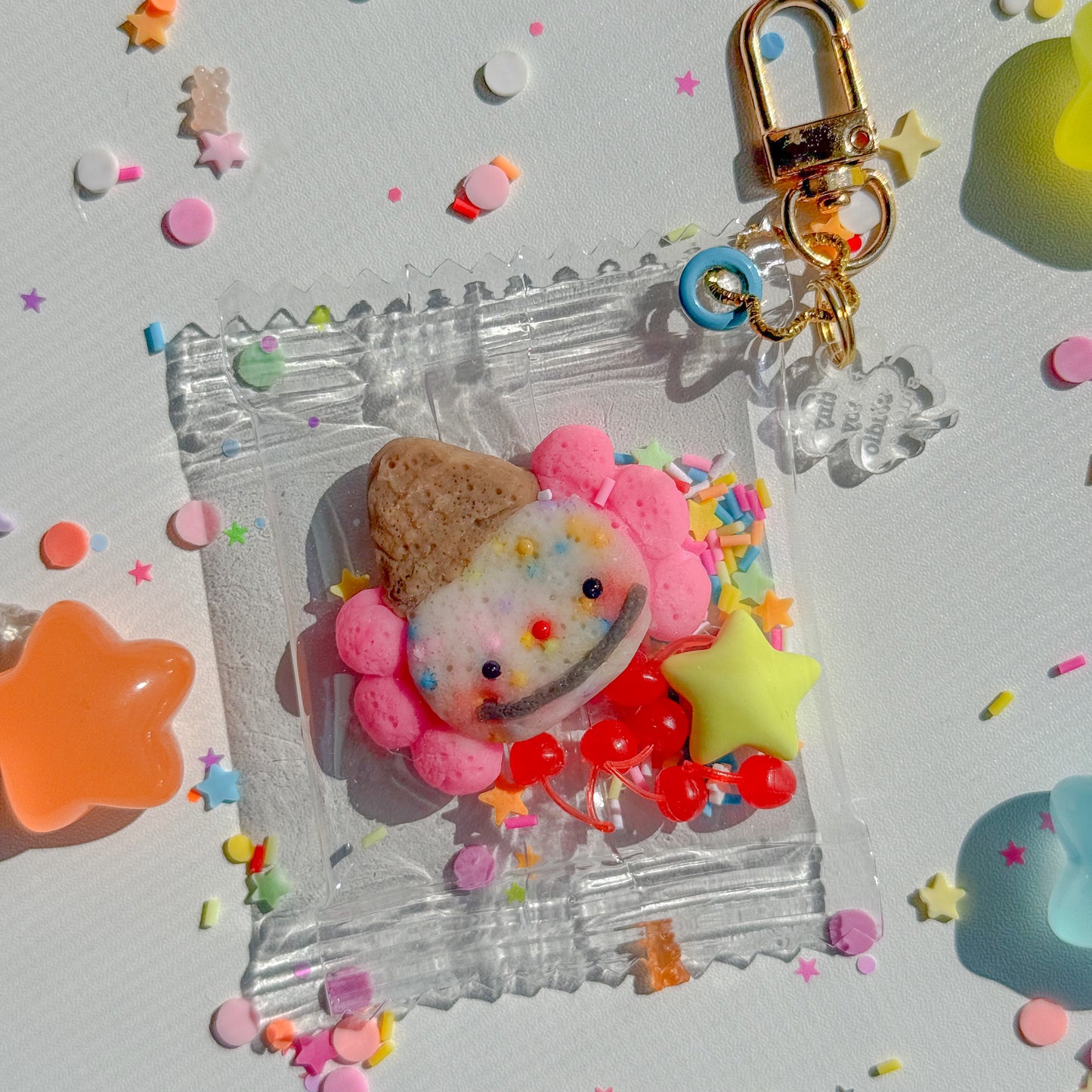 clown cookie shaker charm