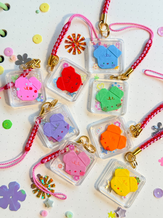 tiny origami charms