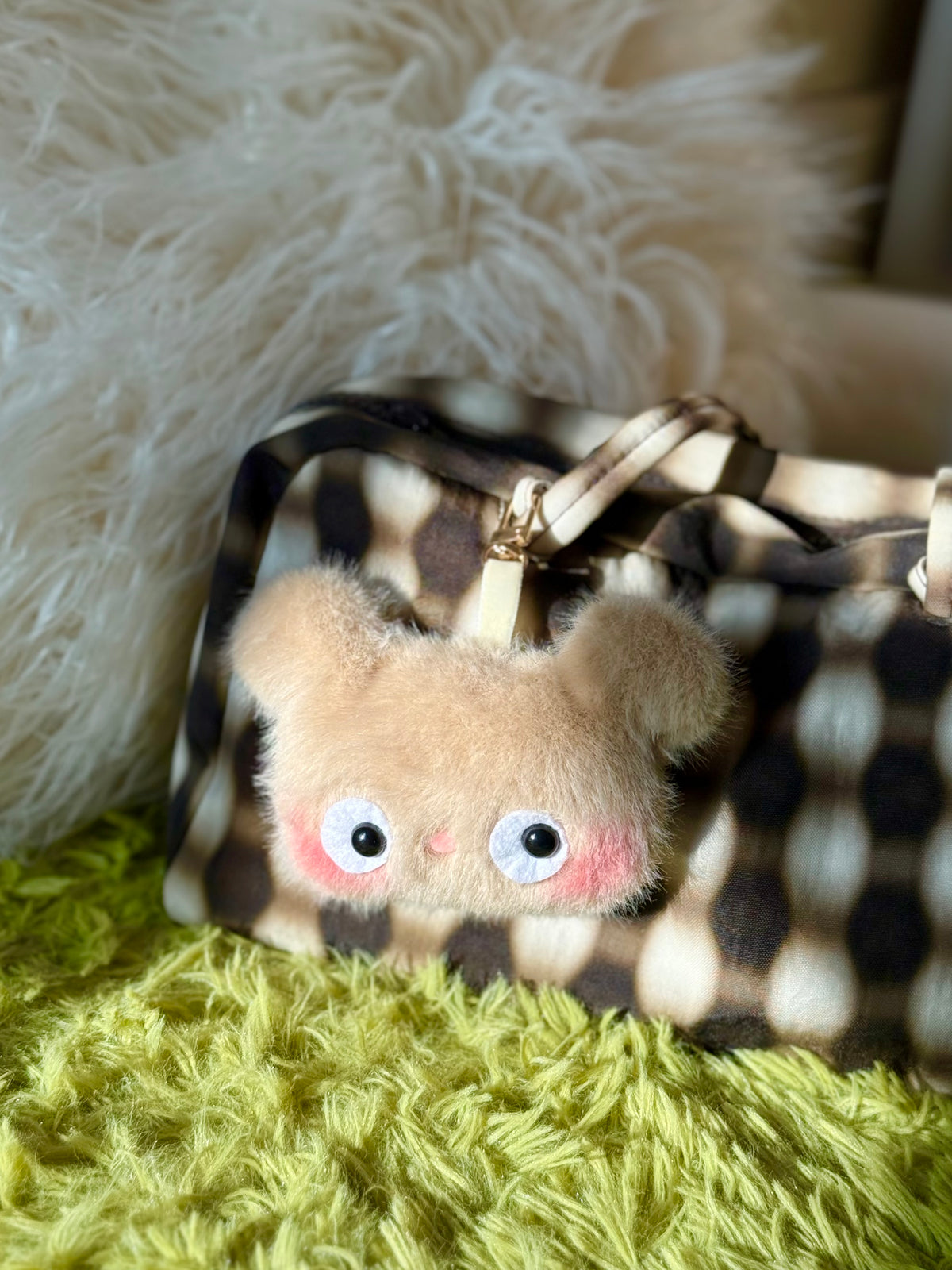 side eye bear | plush bag charm